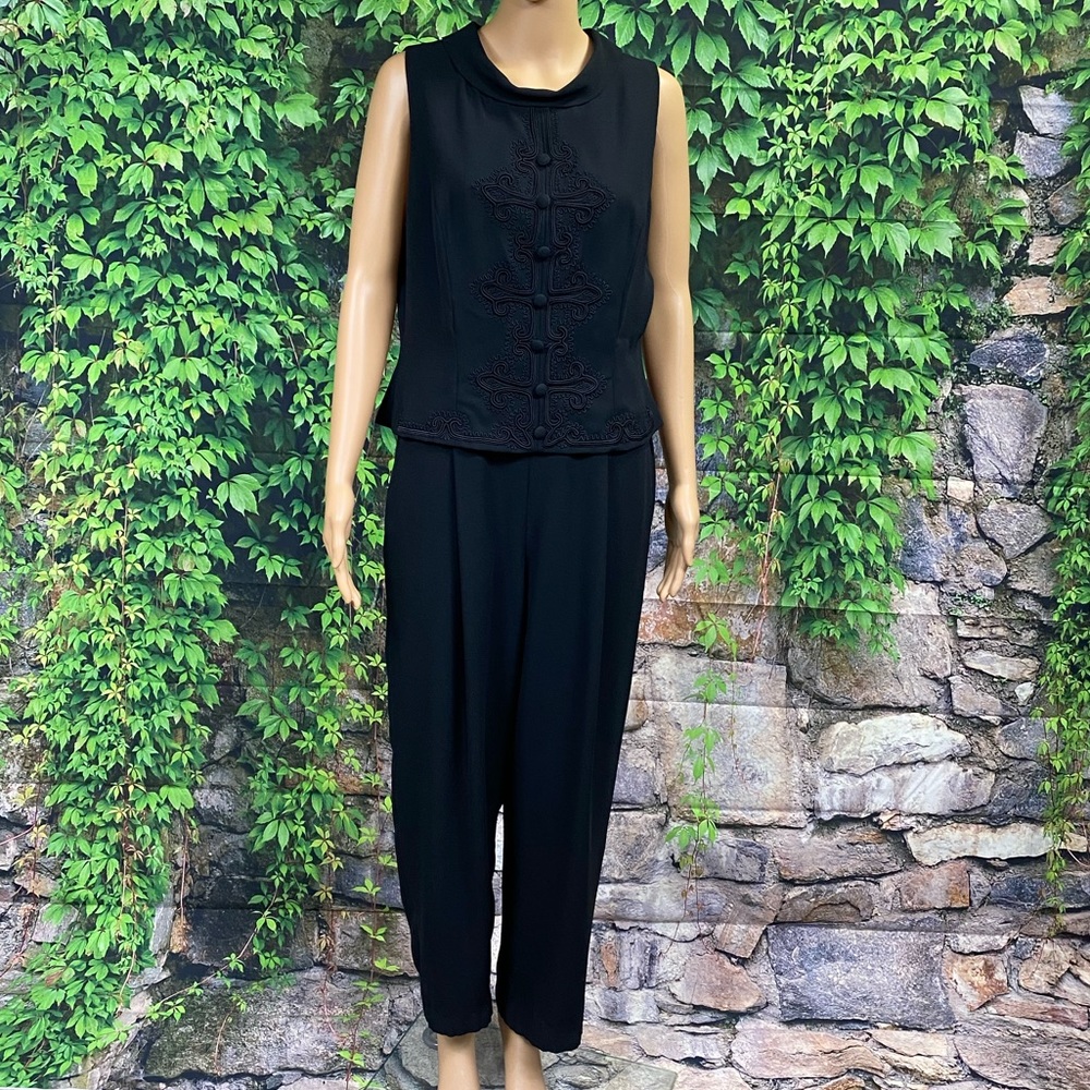 Vintage Donna Morgan Sleeveless Jumpsuit